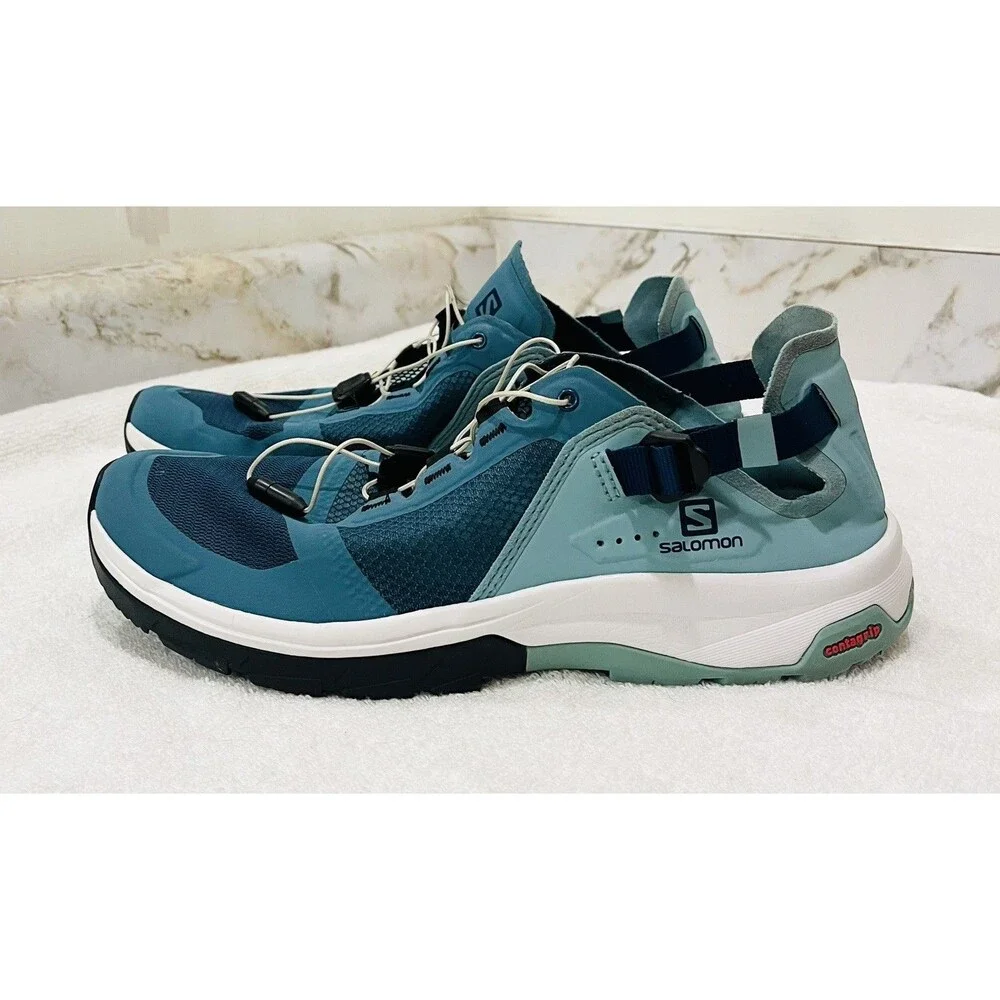 Salomon Techamphibian 4 (TA4) Women’s 10 Blue Water Hiking Trail Shoes Contagrip